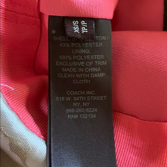 Coach Polyester Signature Monogram Hat - Picture 5 of 5